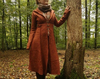 MTO: Wool coat for women / men, long coat made of wool