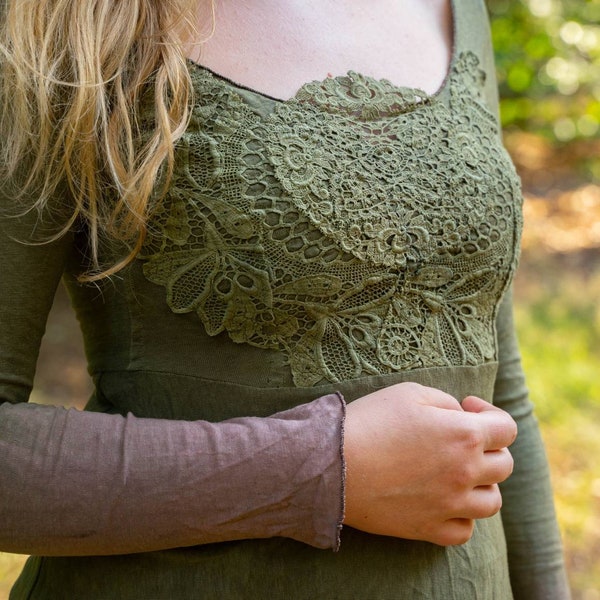 Elven dress Meduna hemp jersey