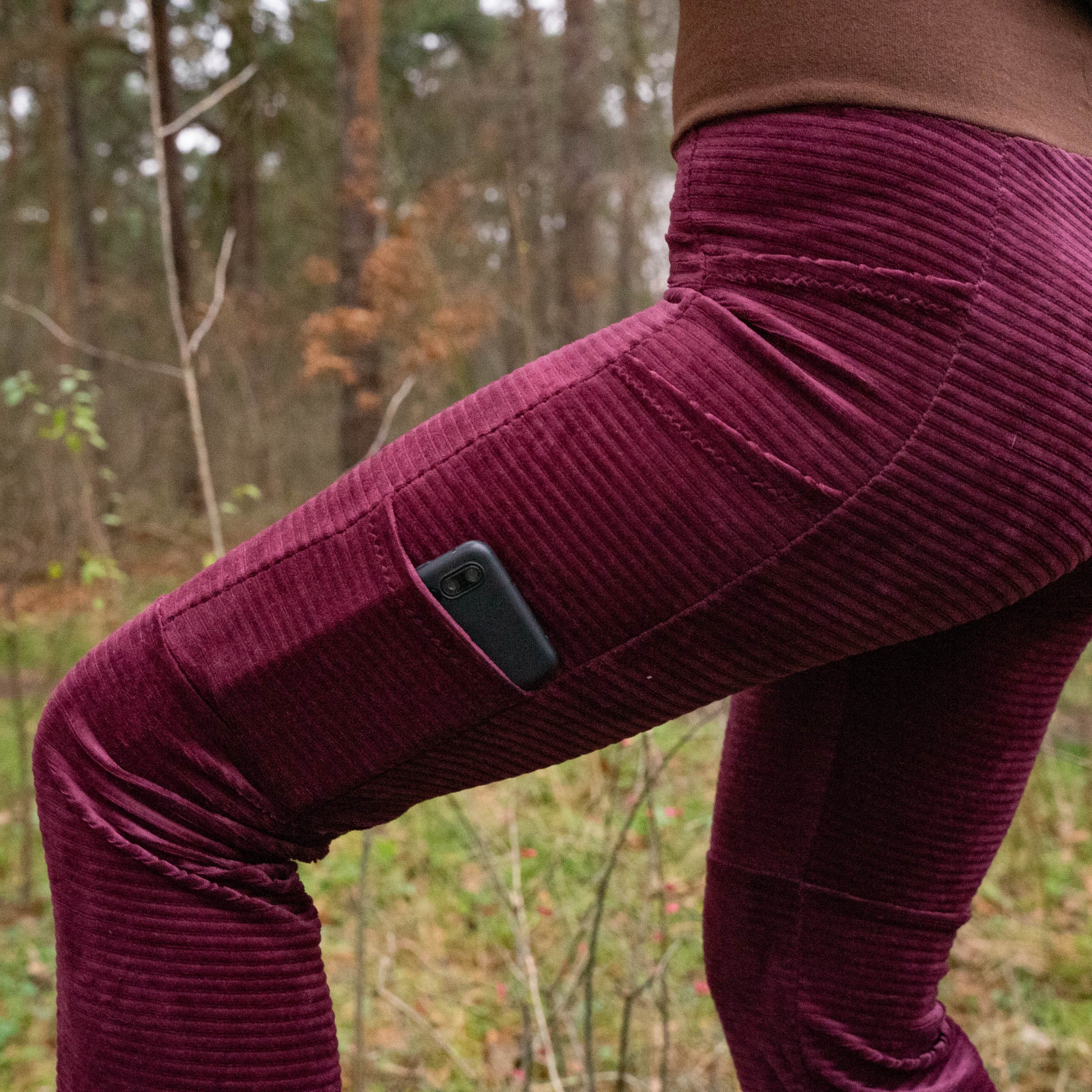 Weinrote legging - .de