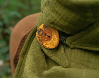 Scarf loop made of muslin