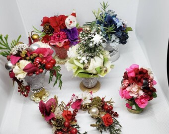 Christmas Floral Arrangements Etsy christmas floral arrangements etsy