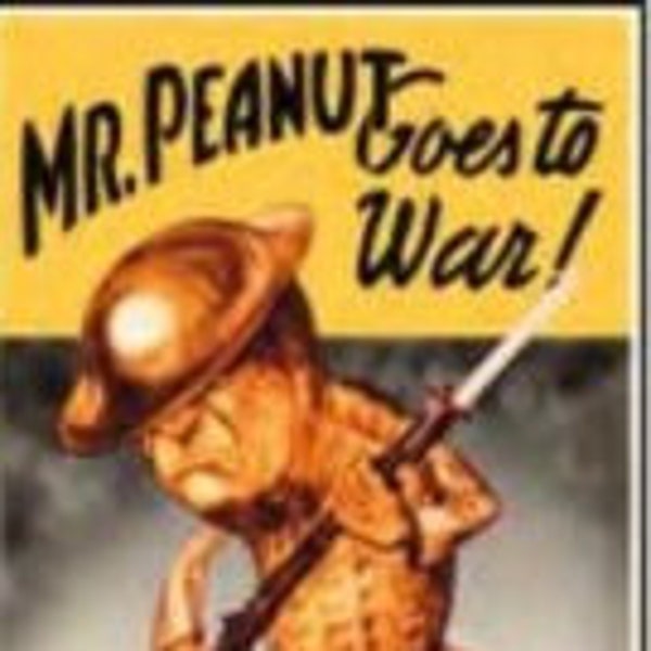 World War 1 Mr Peanut Recruitment Poster on a 2x3 Refrigerator Magnet with Glossy Finish.A Gift For Him or  Her