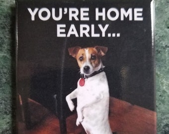 Youre Home Early,A Funny 2x3 Refrigerator Magnet. A Gift for Him or Her.