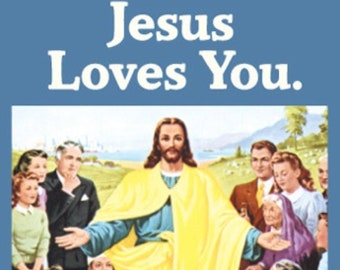 Jesus Loves You,Everyone Else Thinks You’re An Asshole.Funny 2x3 Magnet with Glossy Finish and Metal Construction.A Gift For Him or Her.