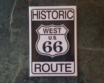 Historic Route 66 Refrigerator Tool Box  Magnet 
