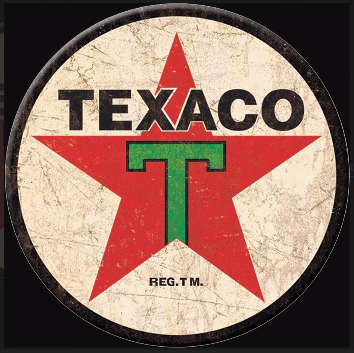 Texaco Gasoline Motor Oil F1 Trompe L'Oeil Reflective Sticker