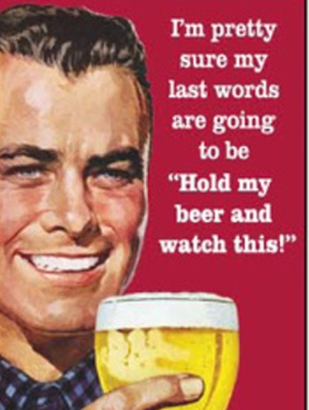 Beer-o-meter Fridge Magnet - Glenn Jones Art