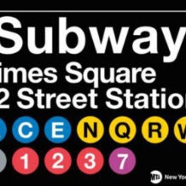 Times Square 42nd Street Replica Subway Sign on a 2x3 Refrigerator Magnet.Metal Construction Glossy Finish. MTA Officially Licensed product.