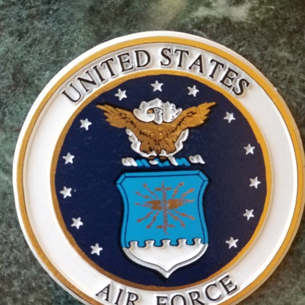 This U.S Air force Magnet measures approximately 5 square inches with a thickness of 0.1”. A Great Gift for Any Veteran .