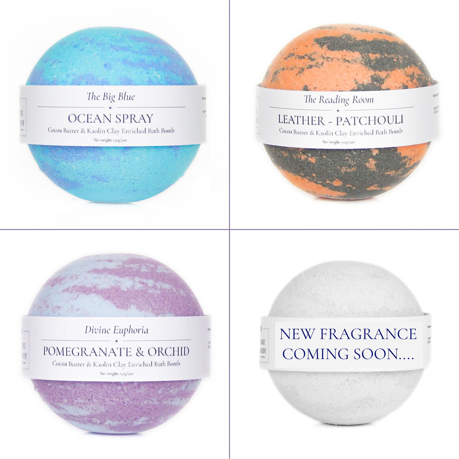 Set of 3 Luxury Bath Bombs Enriched With Cocoa Butter and - Etsy UK