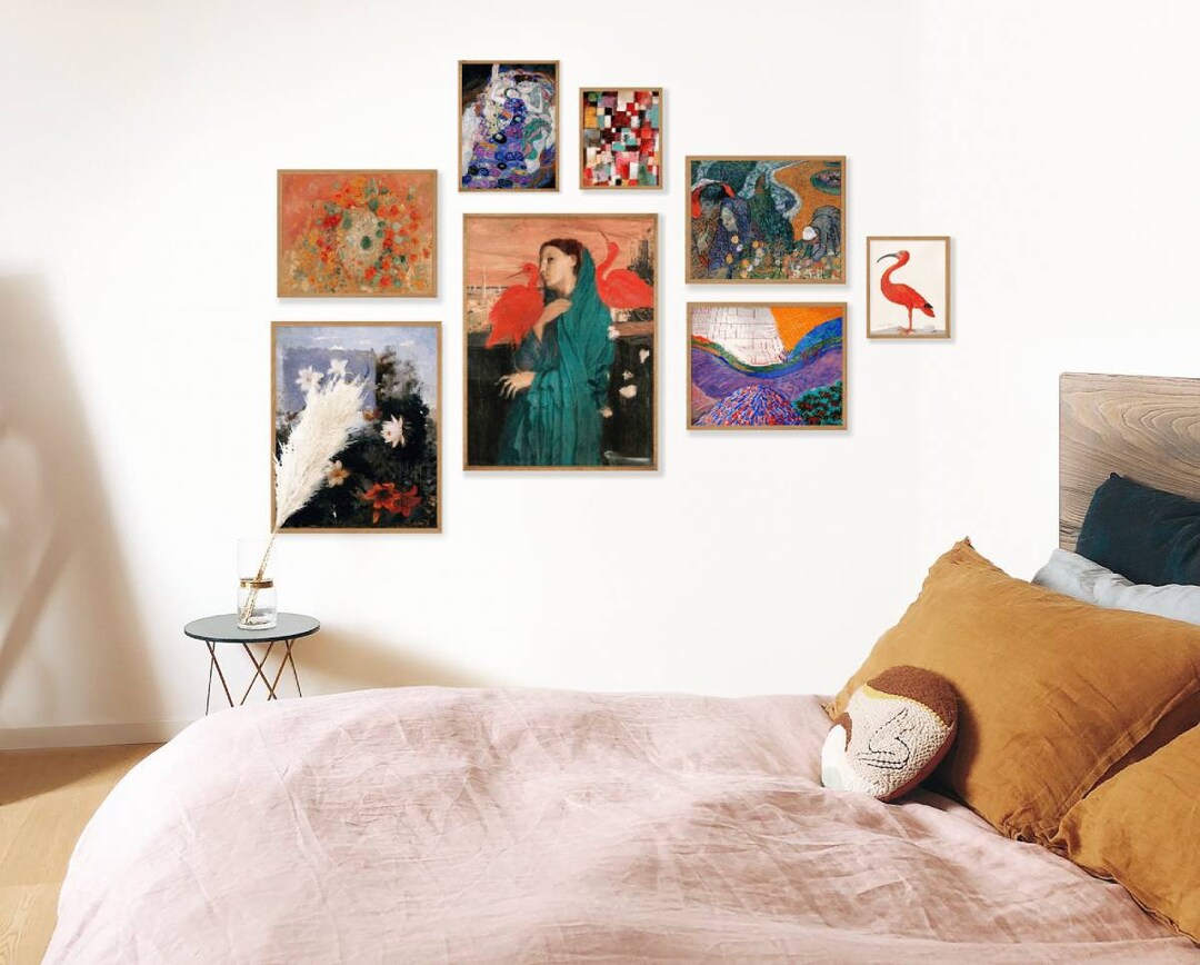 Eclectic Classic Art Print Set of 8, Classic Art Gallery Wall, Gallery