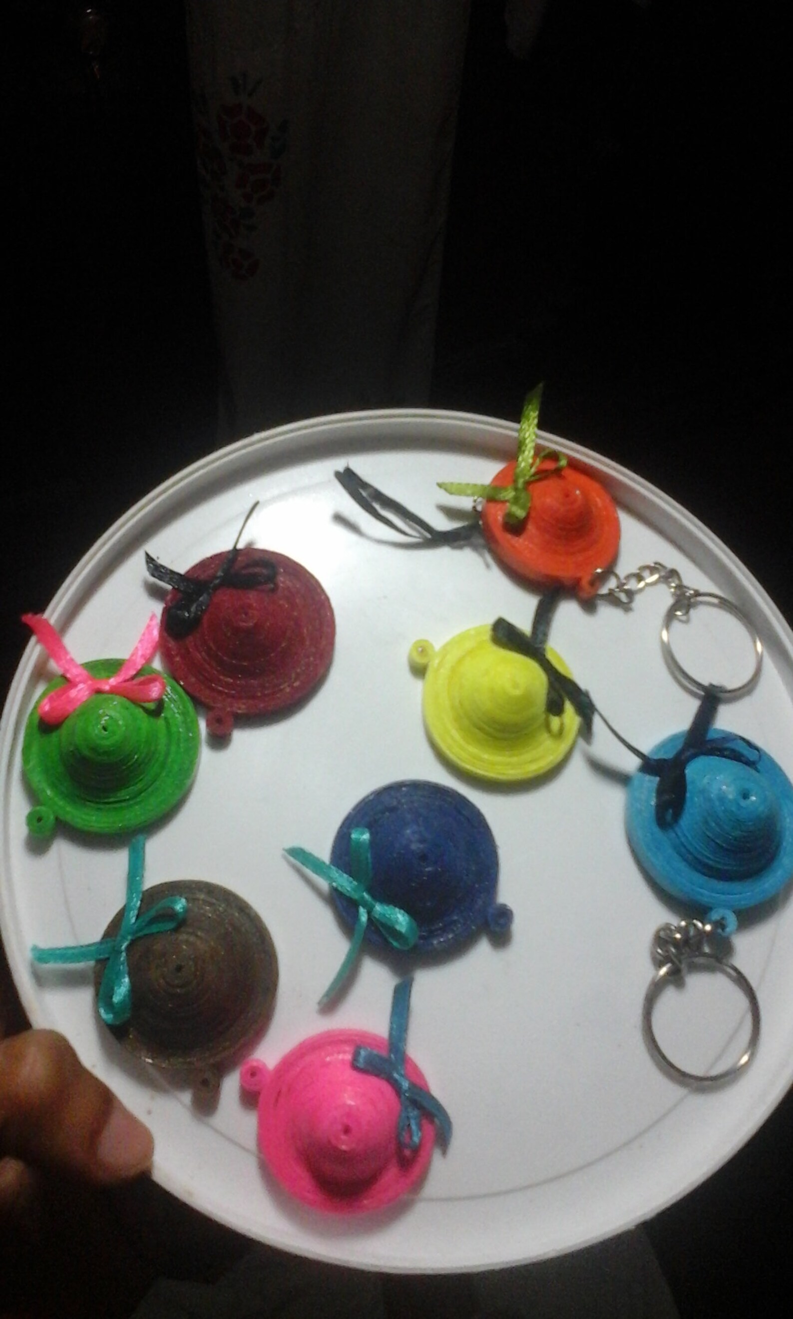 Hand Made Paper Quilling Key Tag With Key Chain Etsy