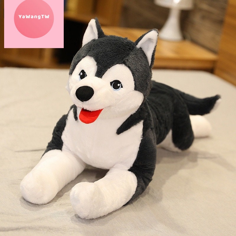 70cm Lifelike Husky Dog Plush Toy Simulation Stuffed Dog Etsy
