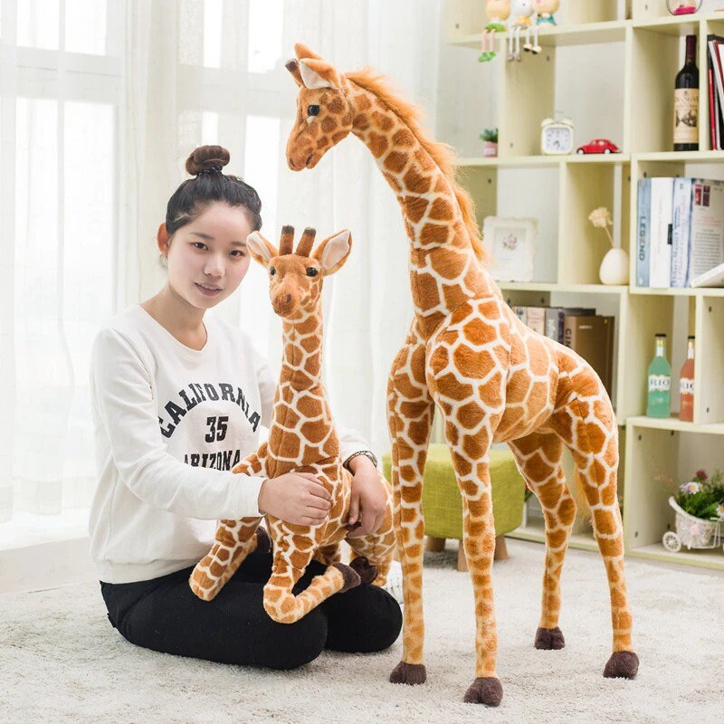 35120cm Giant Real Life Giraffe Plush Toys High Quality Etsy