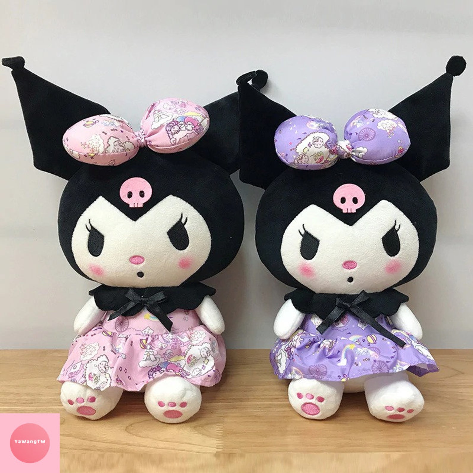 Nuevo dibujos animados Kuromi peluche juguete 20cm Kawaii Etsy