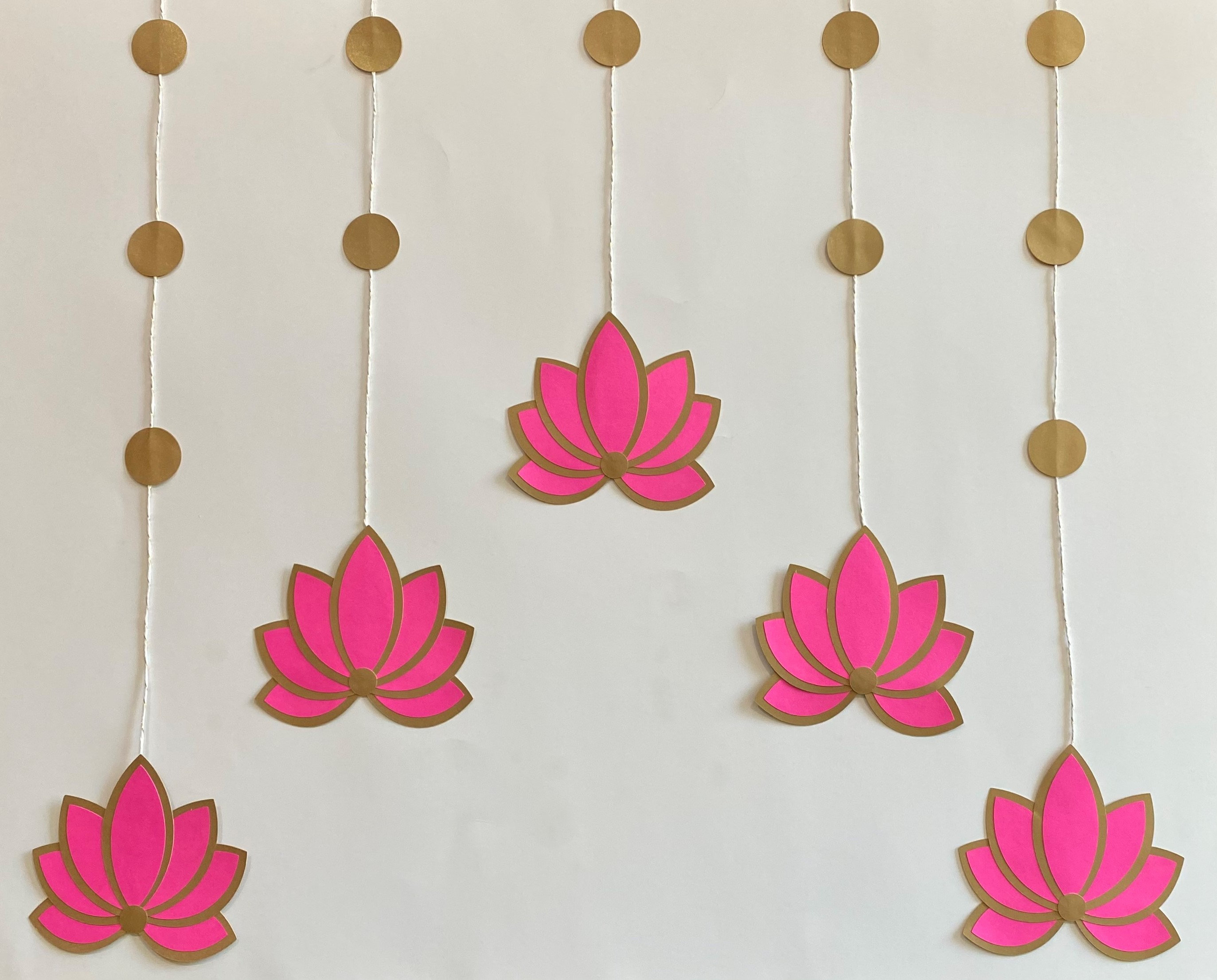 5 Handmade Eco friendly Lotus Flower Decoration Pooja Etsy