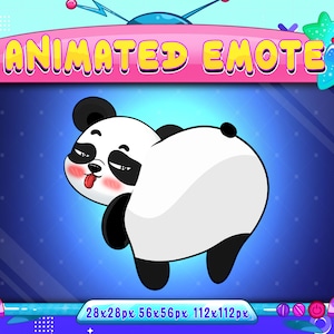 Panda Twerking Animated Emote: Twitch, Discord, Youtube (GIF)