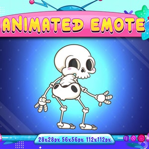 Halloween Skeleton Twerking Butt Animated Emote, Skeleton Twerking Ass Twitch Discord Youtube Emote, Halloween Animated Emote For Streamer