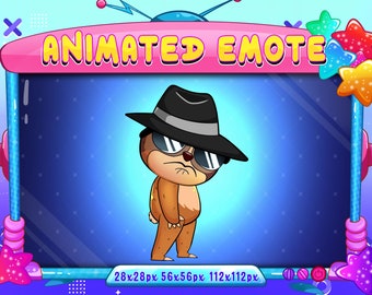 Sloth Moonwalk Animated Emote, Sloth Moonwalk Animated Twitch Discord Youtube Emote, Sloth Dancing Animated Chat Emote For Streamer