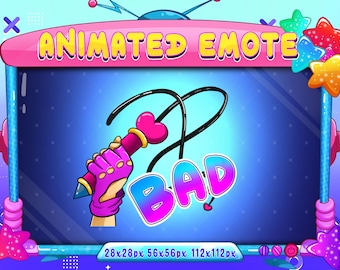 Bad Whip Animated Emote, bad Whip Animated Twitch Discord Youtube Emote, Bad Whip Chat Emote For Streamer