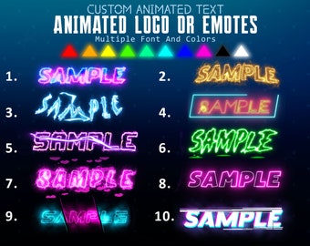Custom Animated Logo Overlay: Twitch, YouTube, Discord (WebM File)