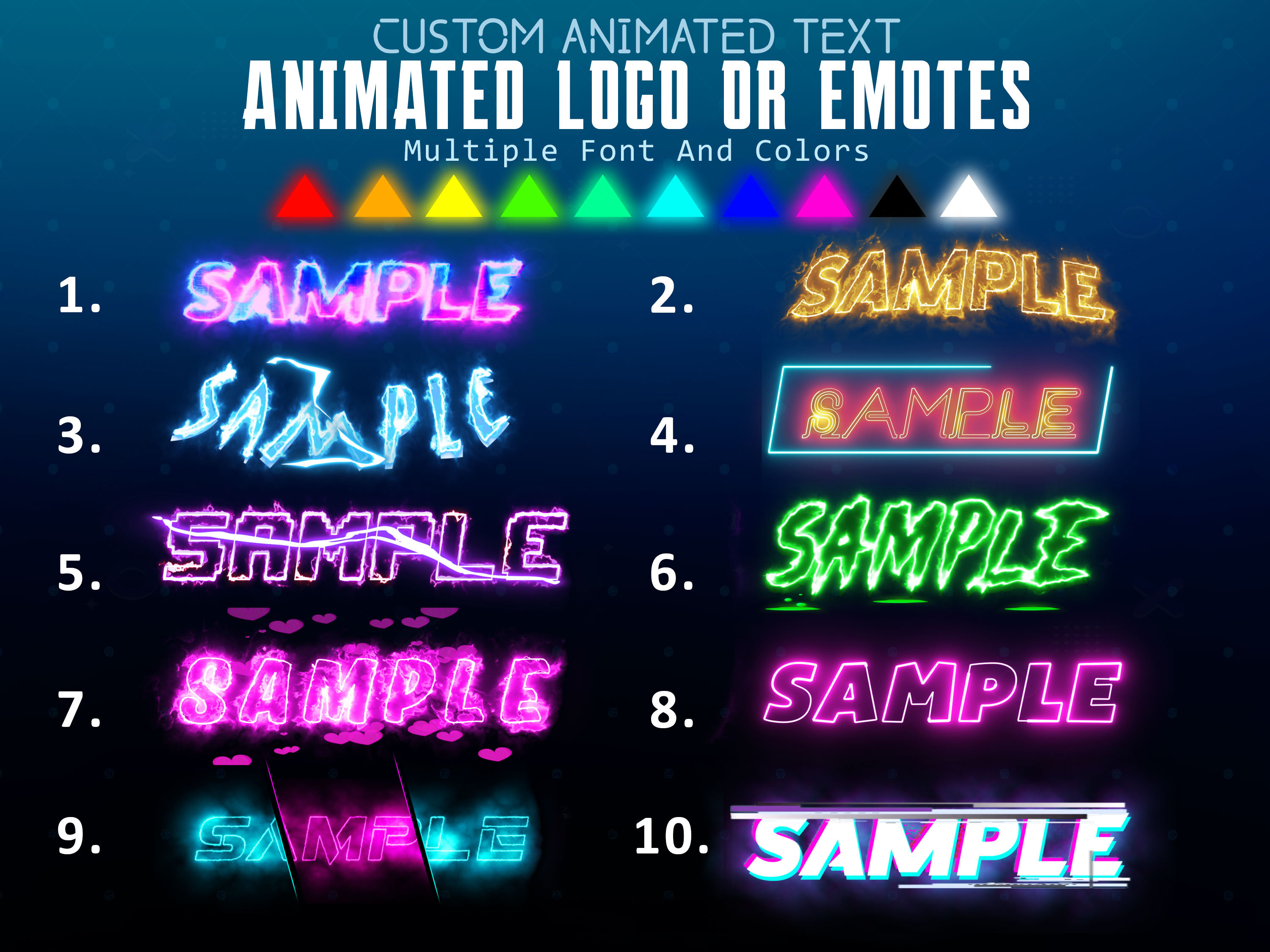 Custom Animated Name, Logo Overlay for Streamer, Animated Text Logo