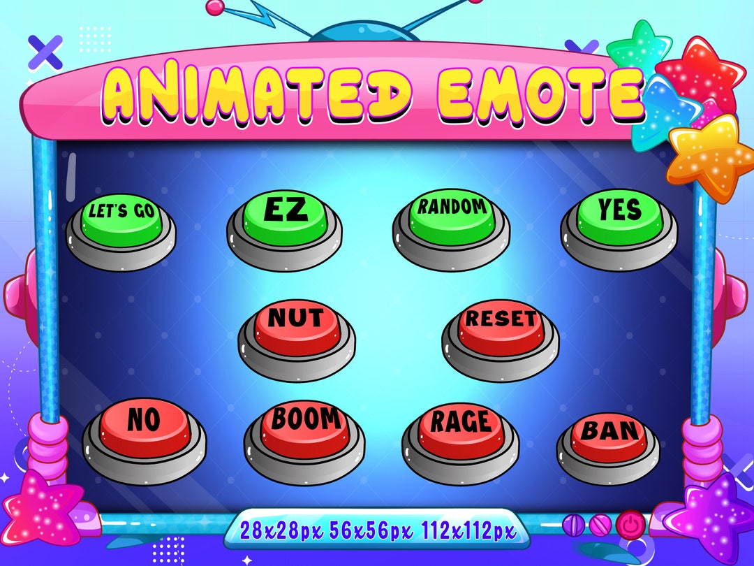 Button Animated Emotes, Animated Button Press Twitch Discord Youtube ...