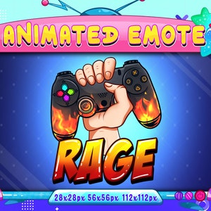 Rage Game Controller Break Animated Emote, Break Game Controller Rage Youtube Emote Animated Emote