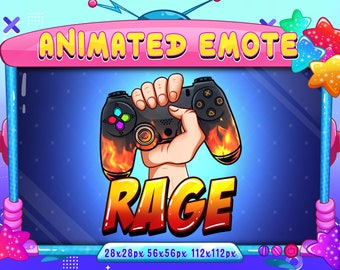 Rage Game Controller Break Animated Emote, Break Game Controller Rage Youtube Emote Animated Emote