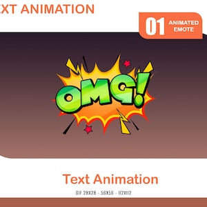 OMG Animerad Emote: Twitch, Discord, Youtube (GIF)