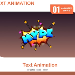 Hype Animated Emote: Twitch, Discord, YouTube (GIF)