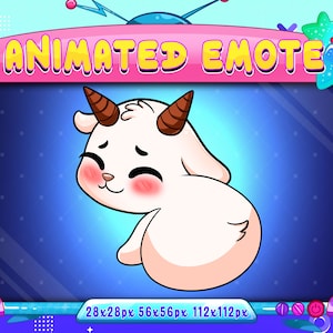 Goat Twerking Animated Emote: Twitch, Discord, Youtube (GIF)