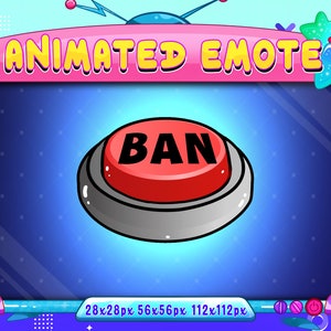 Ban Button Animated Emote, Animated Button Press Ban Twitch Discord ...