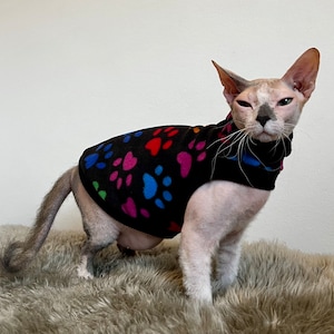 Sphynx cat clothes, sphynx jumper, one hole cat jumper, sphynx clothes,hairless cat clothes, cat clothes, Sphynx sweater