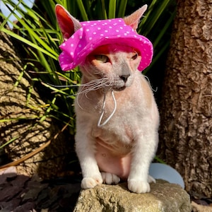 Hat for Sphynx & Bambino Cats – Lightweight Summer Cap