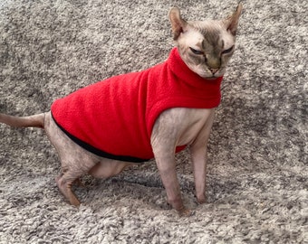 Sphynx cat clothes, one hole cat jumper, cat clothes for cat, cat lovers, cat gifts, cat sweatshirt, cat tshirt, sphynx jumper, pets clothes