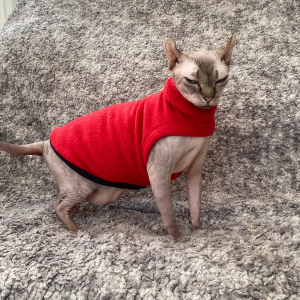 Sphynx cat clothes, one hole cat jumper, cat clothes for cat, cat lovers, cat gifts, cat sweatshirt, cat tshirt, sphynx jumper, pets clothes