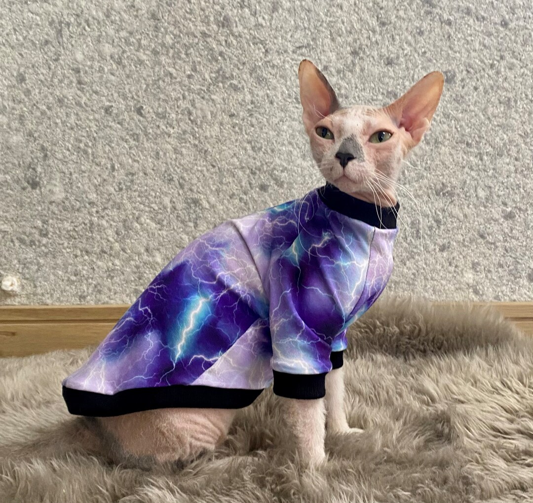 Sphynx Cat Clothes, Long Sleeve Sphynx Cat Jumper, Sphynx Clothes