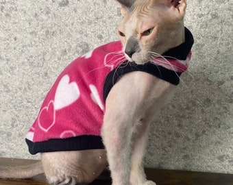 Sphynx cat clothes, bambino sphynx clothes, sphynx cat sweater, sphynx clothes, bambino clothes, cat clothes, sphynx shirt, one hole for leg