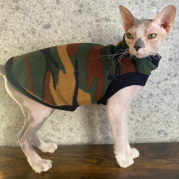 Sphynx cat clothes, sphynx jumper, one hole cat jumper, sphynx clothes,hairless cat clothes, cat clothes, Sphynx sweater