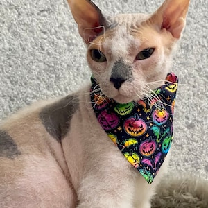 Halloween Cat bandana, Dog bandana, Pets bandana, Halloween accessories