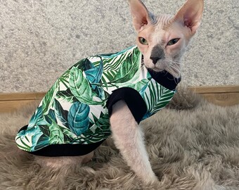 Protection solaire UV Sphynx Cat Top SPF 50 Vêtements pour chat