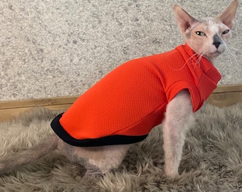 Scuba Jersey Cat Shirt: Stretchy Pet Clothes, Cat Lover Gift