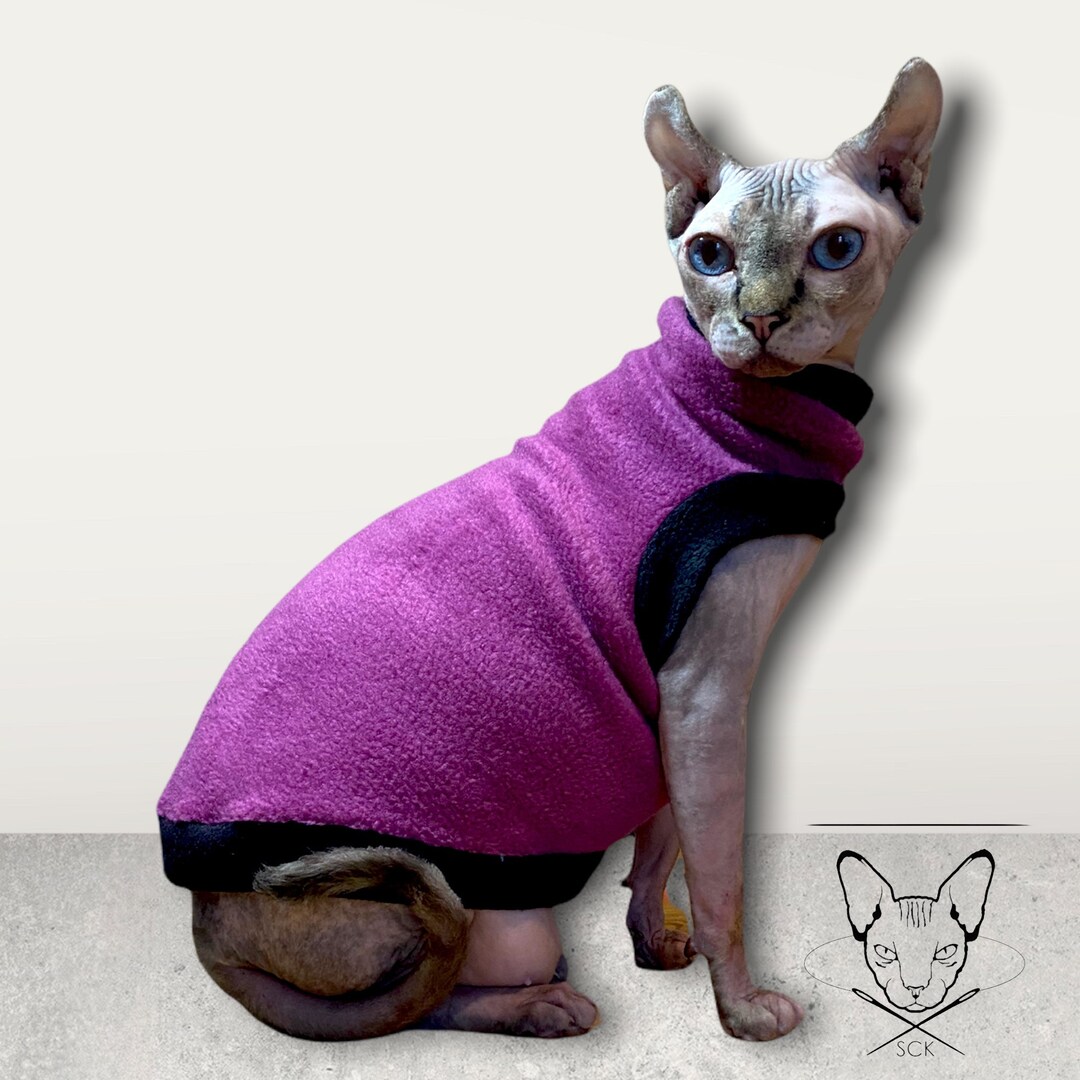 Sphynx Cat Clothes Sphynx Jumper One Hole Cat Jumper Sphynx Etsy