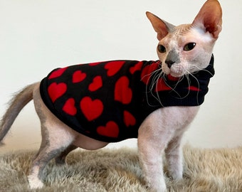 One hole legs sphynx cat jumper. Winter cat / dog clothes