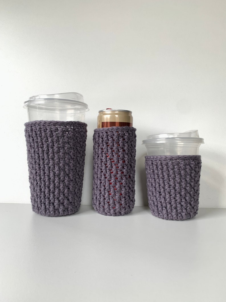 Summer Drink Cozy Crochet Pattern/Can Cozy Crochet Pattern/Slim Can Cozy Pattern/Starbucks Drink Cozy/Iced Coffee Sleeve Pattern image 2