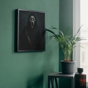 Scream Movie Poster: Spooky Halloween Wall Art (Digital Product) image 2