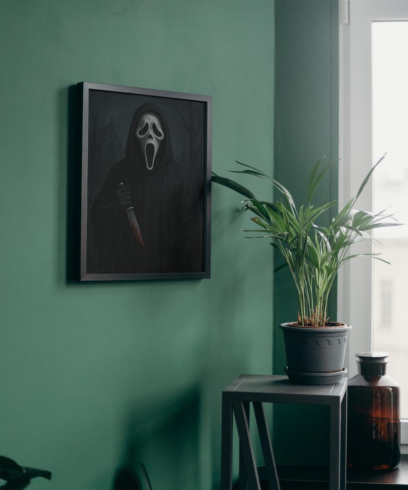 Scream Movie Poster: Spooky Halloween Wall Art (Digital Product) image 2