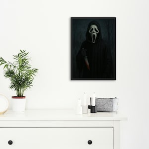 Scream Movie Poster: Spooky Halloween Wall Art (Digital Product) image 3