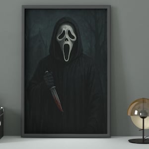 Scream Movie Poster: Spooky Halloween Wall Art (Digital Product) image 1